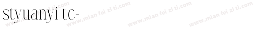 styuanyi tc字体转换